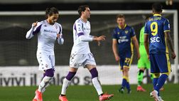 Verona indietro tutta, anche la Fiorentina fa festa, al Bentegodi è 1-2