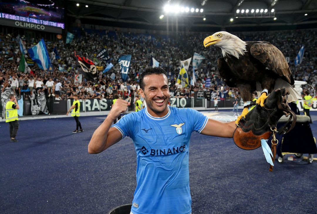 Pedro fa festa con Olympia