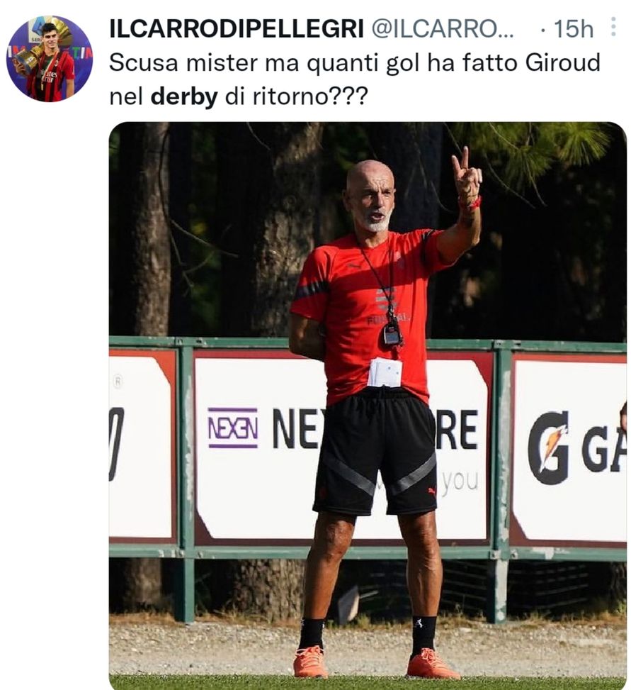 Pioli, riaffiorano anche in allenamento i 2 gol di Giroud nel derby…- immagine 2