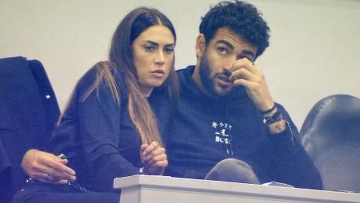 Berrettini-Satta coppia sempre più affiatata: insieme in tribuna per Milan-Inter  Berrettini-Satta coppia sempre più affiatata: insieme in tribuna per Milan-Inter - immagine 1