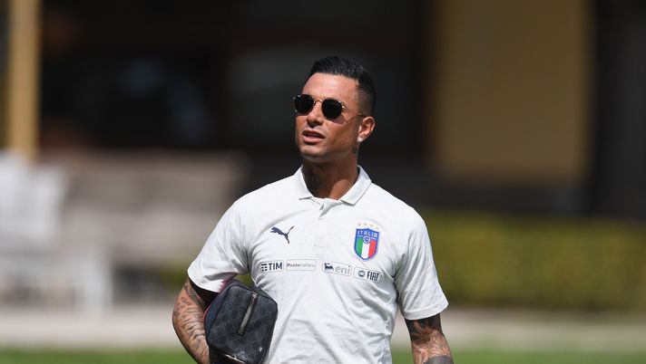 FLORENCE, ITALY - JUNE 01:  Armando Izzo of Italy looks on during a Italy training session at Centro Tecnico Federale di Coverciano on June 1, 2019 in Florence, Italy.  (Photo by Claudio Villa/Getty Images) 