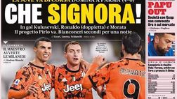 La prima pagina de La Gazzetta: “Che Signora!”