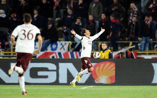 Barreto segna una delle sue tre reti in granata, a Bologna nel gennaio 2013 Barreto segna una delle sue tre reti in granata, a Bologna nel gennaio 2013