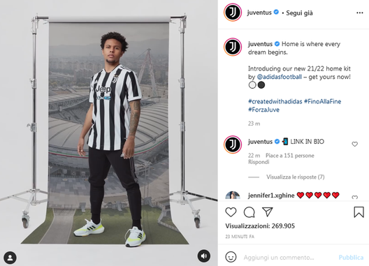 Juventus, presentata nuova maglia: debutta in finale Coppa Italia contro Atalanta Juventus, presentata nuova maglia: debutta in finale Coppa Italia contro Atalanta