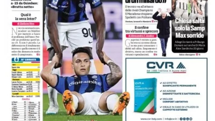 EDICOLA CDS – Il buco nerazzurro: altro blackout Inter, Inzaghi si gioca tutto in Champions - immagine 1