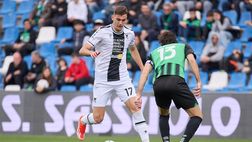 Sassuolo-Udinese, Lucca ammonito: era diffidato, salterà la sfida con l’Inter