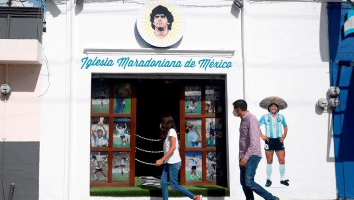 Maradona, inaugurata in Messico la seconda chiesa del mondo a lui dedicata Maradona, inaugurata in Messico la seconda chiesa del mondo a lui dedicata