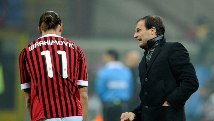 Massimiliano Allegri Zlatan Ibrahimovic Milan