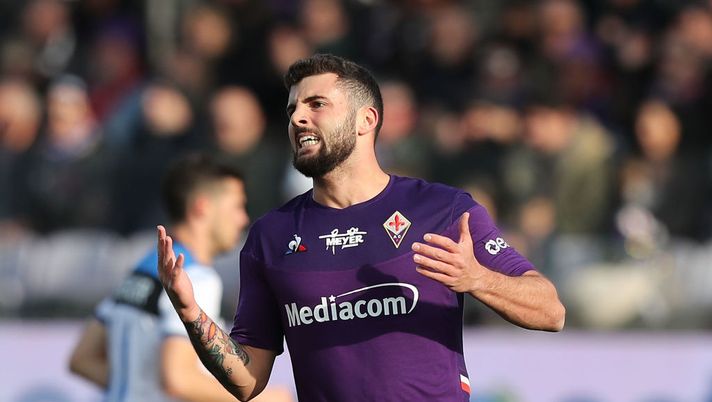 FLORENCE, ITALY - FEBRUARY 08: Patrick Cutrone of ACF Fiorentina reacts during the Serie A match between ACF Fiorentina and  Atalanta BC at Stadio Artemio Franchi on February 8, 2020 in Florence, Italy.  (Photo by Gabriele Maltinti/Getty Images) 