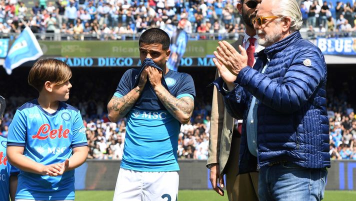 NAPLES, ITALY - MAY 15: Lorenzo Insigne of Napoli during the Serie A match between SSC Napoli and Genoa CFC at Stadio Diego Armando Maradona on May 15, 2022 in Naples, Italy. (Photo by SSC NAPOLI/SSC NAPOLI via Getty Images) FOTO Serie A, la classifica aggiornata: il Napoli è aritmeticamente al terzo posto - immagine 1