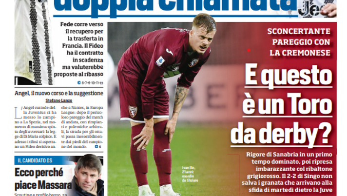 EDICOLA TS – Chiesa-Di Maria, doppia fermata: la Juve aspetta segnali EDICOLA TS – Chiesa-Di Maria, doppia fermata: la Juve aspetta segnali - immagine 1