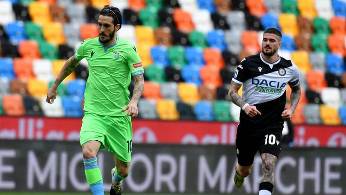 Lazio in vantaggio nel primo tempo contro l'Udinese 