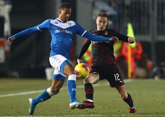 Florian Ayé ed Andrea Conti in Brescia-Milan (credits: GETTY Images) Florian Ayé ed Andrea Conti in Brescia-Milan (credits: GETTY Images)