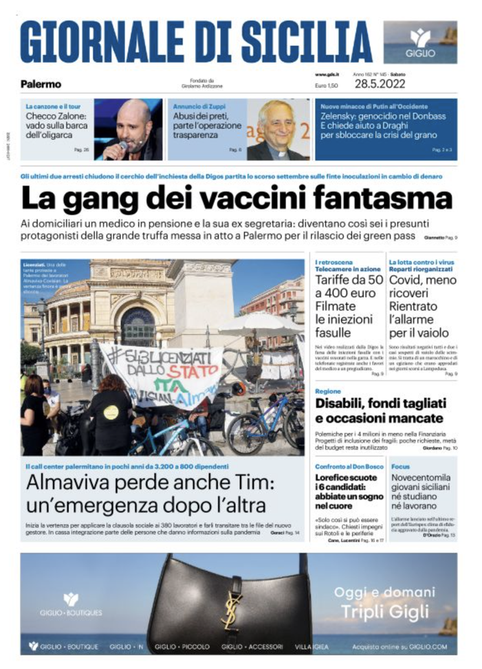prima pagina