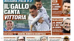 Prima Pagina, Tuttosport: “Il Gallo canta vittoria. Bulgaria-Italia 0-2”