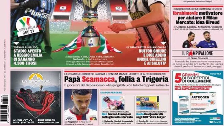 BUONGIORNO CITTACELESTE &#8211; LE PRIME PAGINE DEI PRINCIPALI QUOTIDIANI SPORTIVI &#8211; GUARDA