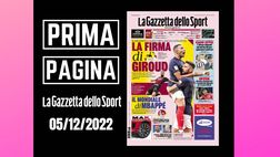 Prima pagina Gazzetta dello Sport: “La firma di Giroud”