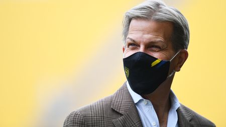 PARMA, ITALY - FEBRUARY 21: Kyle J. Krause, President of Parma Calcio is seen wearing a face mask prior to the Serie A match between Parma Calcio and Udinese Calcio at Stadio Ennio Tardini on February 21, 2021 in Parma, Italy. Sporting stadiums around Italy remain under strict restrictions due to the Coronavirus Pandemic as Government social distancing laws prohibit fans inside venues resulting in games being played behind closed doors. (Photo by Alessandro Sabattini/Getty Images) PARMA, ITALY - FEBRUARY 21: Kyle J. Krause, President of Parma Calcio is seen wearing a face mask prior to the Serie A match between Parma Calcio and Udinese Calcio at Stadio Ennio Tardini on February 21, 2021 in Parma, Italy. Sporting stadiums around Italy remain under strict restrictions due to the Coronavirus Pandemic as Government social distancing laws prohibit fans inside venues resulting in games being played behind closed doors. (Photo by Alessandro Sabattini/Getty Images)