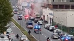 Como-Perugia, strade bloccate dagli ultras