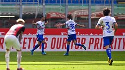 Serie A, il Milan fermato dalla Sampdoria: a Quagliarella risponde Hauge nel finale