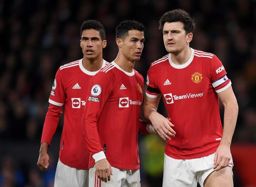 Varane, Cristiano Ronaldo, Maguire Manchester United (getty images) Varane, Cristiano Ronaldo, Maguire Manchester United