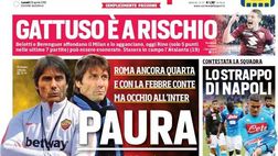 EDICOLA CDS – Conte, la Roma teme il rientro dell’Inter: Zhang scarica Spalletti
