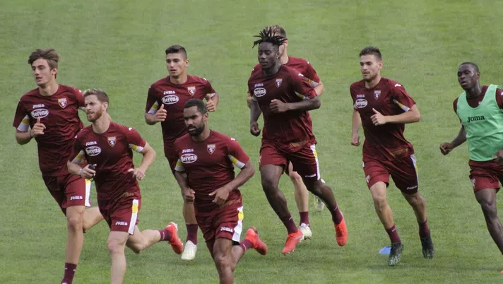 Il gruppo granata allenamento a Bormio