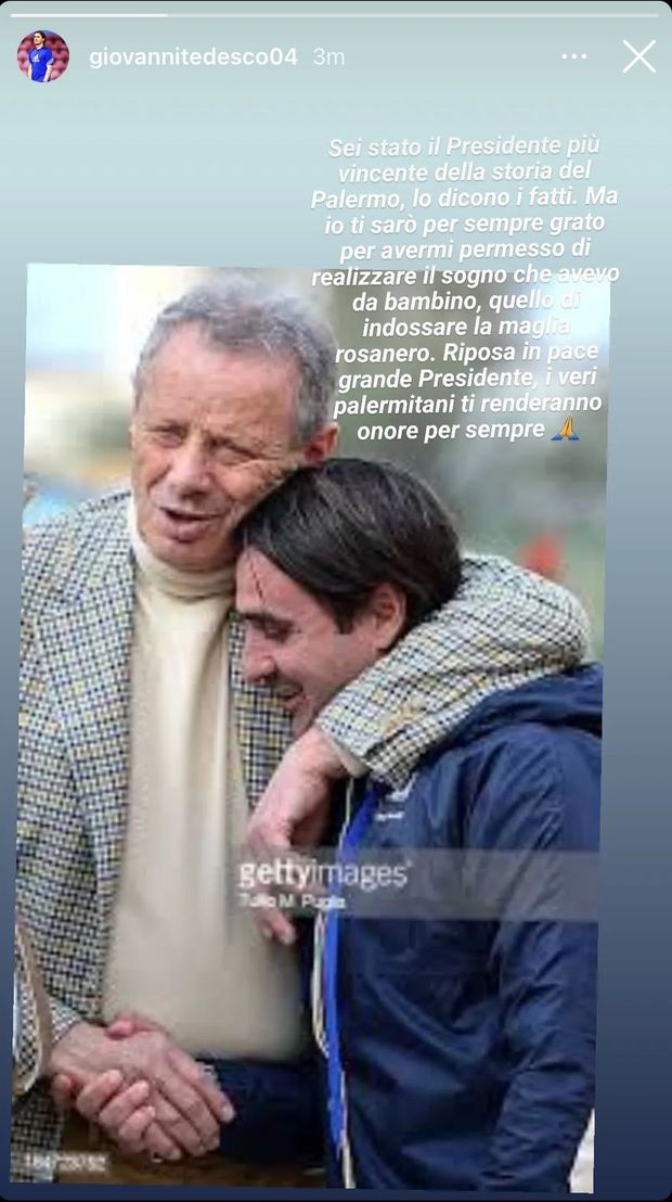 Morte Zamparini, Gio. Tedesco: “Presidente più vincente del Palermo, ti sono grato”- immagine 2