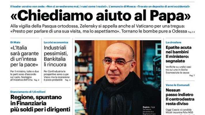 Prima Pagina, Giornale di Sicilia: “Chiediamo aiuto al Papa” Prima Pagina, Giornale di Sicilia: “Chiediamo aiuto al Papa” - immagine 1