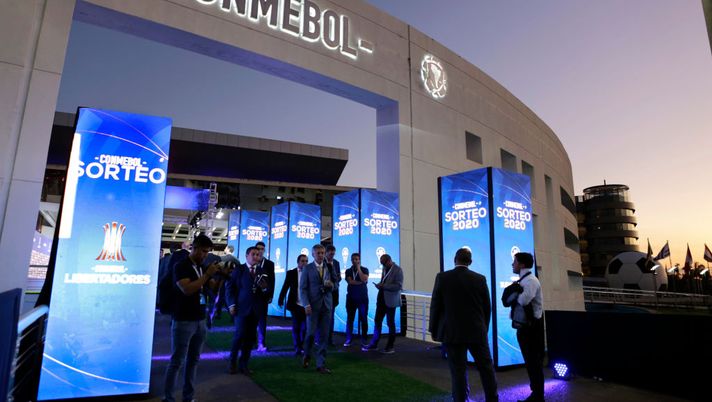 ASUNCION, PARAGUAY - DECEMBER 17: General view of Centro de Convenciones de CONMEBOL before the draw for the Copa CONMEBOL Libertadores and Sudamericana 2020 at Centro de Convenciones de CONMEBOL on December 17, 2019 in Asuncion, Paraguay.  (Photo by Luis Vera/Getty Images) 