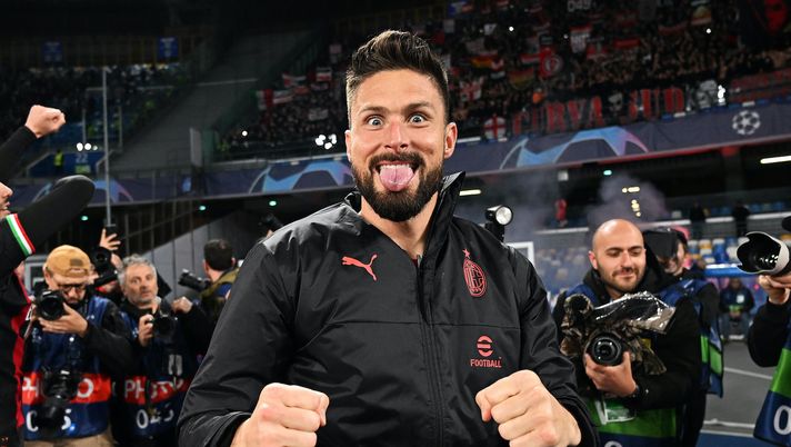 Olivier Giroud AC Milan Napoli-Milan 1-1 Champions League 2022-2023