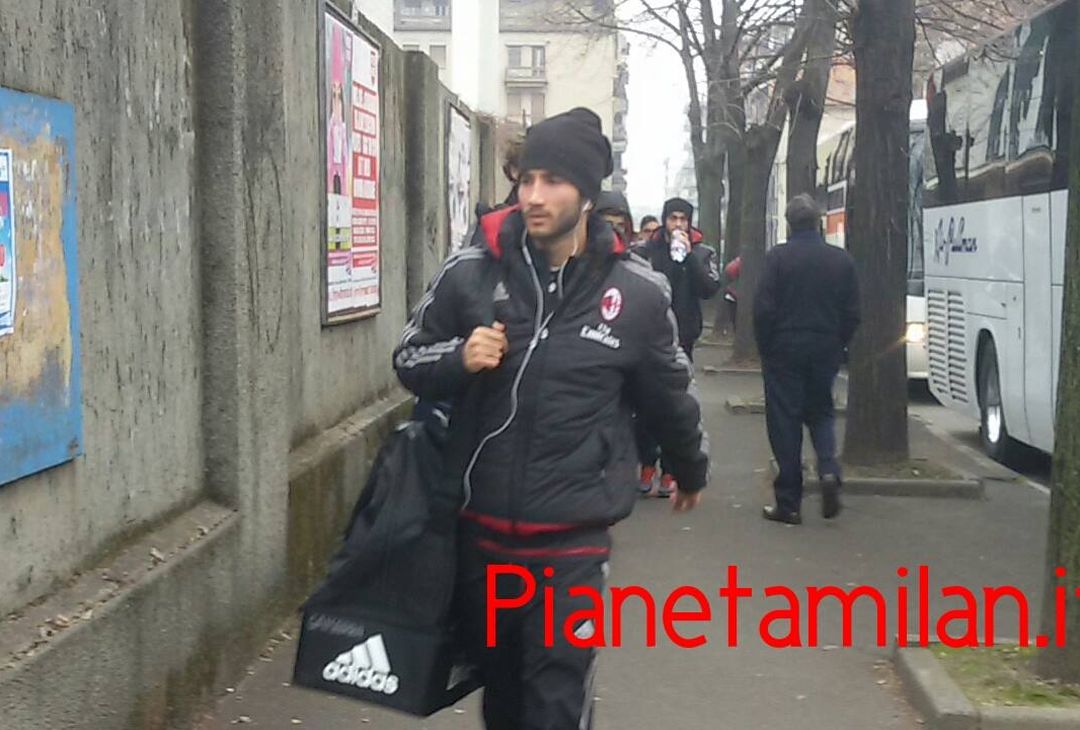  L'arrivo dei rossoneri prima di Inter-Milan Primavera 