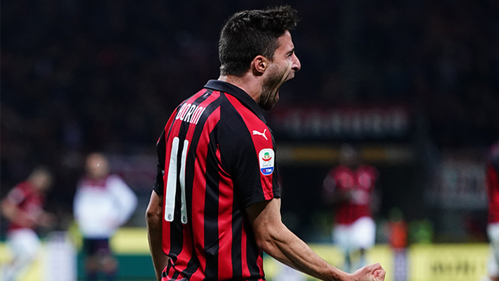 Fabio Borini, attaccante del Milan, in gol nel 2-1 di 'San Siro' contro il Bologna (credits: acmilan.com) 