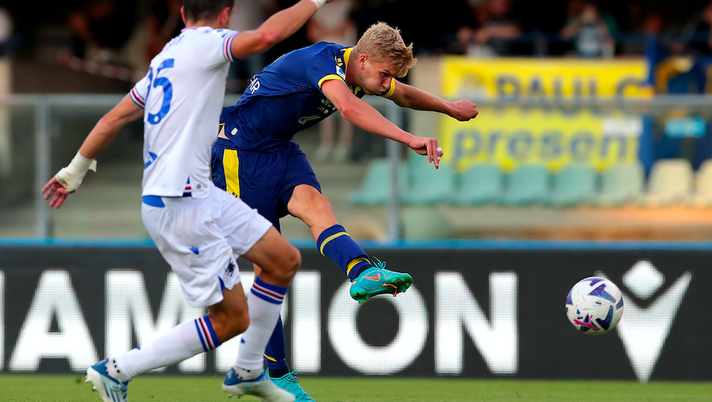 Getty Images  Verona-Sampdoria, Doig: “Sono felicissimo. E ora festeggio con la mia famiglia” - immagine 1