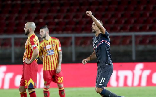 L'esultanza di Gaston Ramirez a Lecce L'esultanza di Gaston Ramirez a Lecce