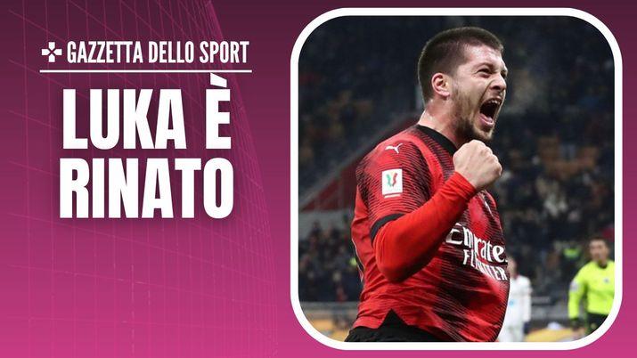 esultanza gol Luka Jovic AC Milan Milan-Cagliari 4-1 Coppa Italia 2023-2024