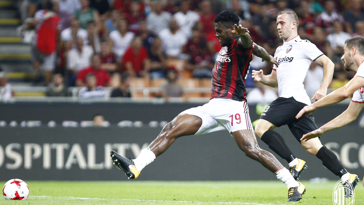 Franck Kessié durante Milan-Shkendija (credits: acmilan.com) Franck Kessié Milan-Shkendija