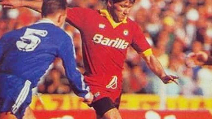 Paolo Baldieri in azione con la maglia della Roma Paolo Baldieri in azione con la maglia della Roma