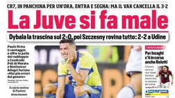 Prima Pagina, Corriere dello Sport: “La Juve si fa male. Abraham esalta!”