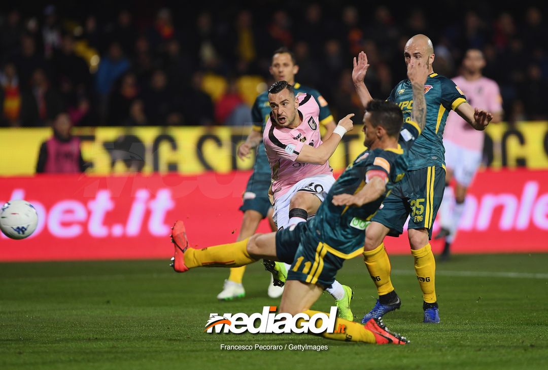  during the Serie B match between Benevento and Carpi FC at Stadio Ciro Vigorito on April 14, 2019 in Benevento, Italy. 