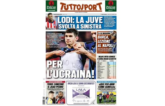 Prima Pagina, Tuttosport: “Malinovskyi 2 gol per l’Ucraina. Barca, lezione al Napoli” Prima Pagina