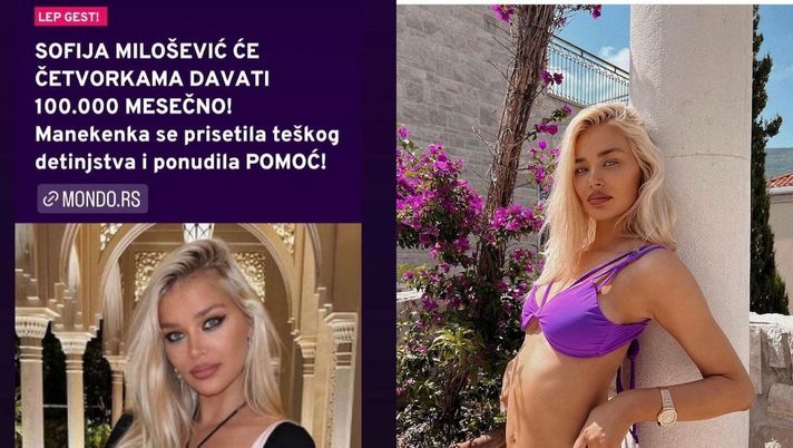 Lady Jovic aiuta una famiglia serba con un contributo mensile: la modella invierà… - immagine 1