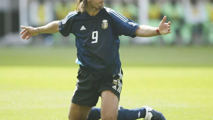 Gabriel Omar Batistuta, nel 2002, con l'Argentina ai Mondiali in Corea del Sud e Giappone (credits: GETTY Images)