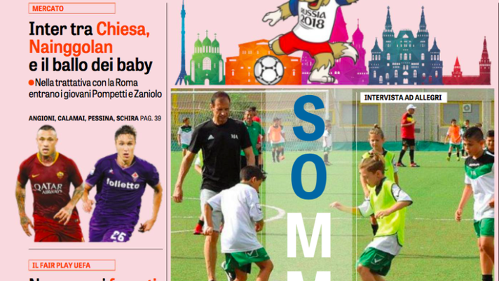 RASSEGNA – “Inter, big a rischio”. Pompetti e i baby per la Roma, scatto Dembelé- immagine 1