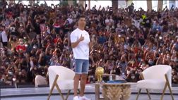 VIDEO Ronaldo, CR7 star a Dubai: l’ex Juventus e l’intervista all’Expo 2020