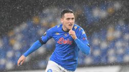 Zielinski decisivo: il suo gol regala i sedicesimi di Europa League al Napoli. Le pagelle