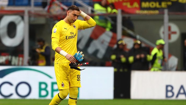 L'infortunio di Gianluigi Donnarumma in Milan-Udinese, Getty Images 