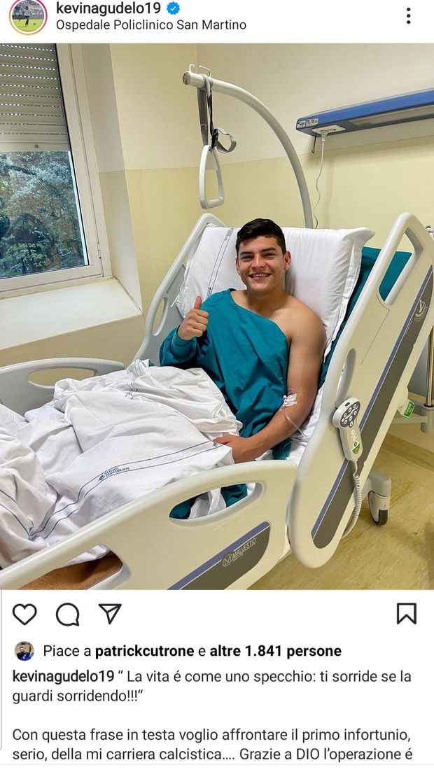Genoa, “Grazie a Dio tutto bene”: il sorriso di Agudelo subito dopo l’operazione- immagine 2