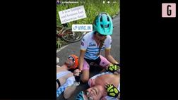 VIDEO / Richard Branson, caduta in bici pazzesca: posta graffi ed enormi lividi