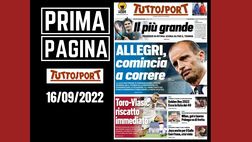 Prima pagina Tuttosport: “Allegri, comincia a correre” | News